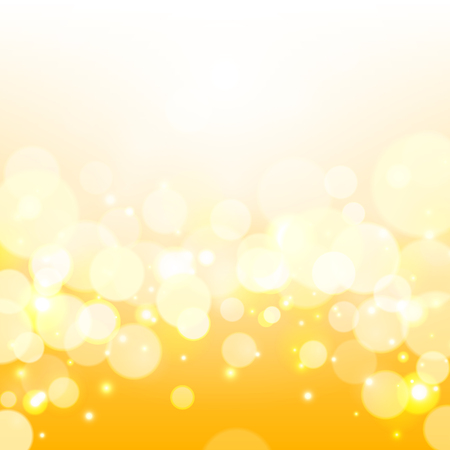 Golden lights background. Yellow shine vector backgroundのイラスト素材