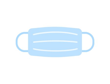 Medical mask icon. Virus protection. Stop bacteria. Vector illustration.のイラスト素材