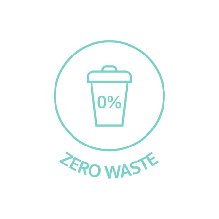 Zero-waste line icon. Eco, bio pictogram. Sustainable lifestyle.のイラスト素材