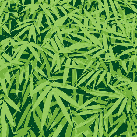 Vector - Seamless pattern. Bamboo leaves background; bamboo; leaves; lineart; shapes; black and white; nature; seamless; pattern; abstract; art; backdrop; black; branch; china; chinese; japan; japanese; classic; decoration; decor; design; drawing; sketch; forest; garden; nature; plant; jungle; seamless; spring; summer; texture; wallpaper; zen; texture; lines; shape; realistic, greenのイラスト素材