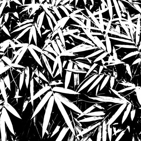 Vector - Seamless pattern. Bamboo leaves background, bamboo, leaves, lineart, shapes, black and white, nature, seamless, pattern, abstract, art, backdrop, black, branch, china, chinese, japan, japanese, classic, decoration, decor,design, drawing, sketch, forest, garden, nature, plant, jungle, seamless, spring, summer, texture, wallpaper, zen, texture, lines, shape, realisticのイラスト素材