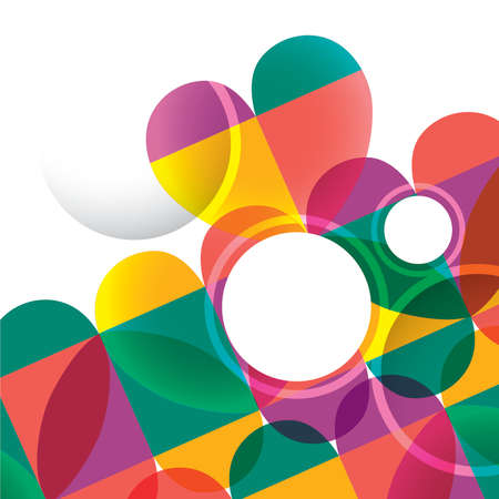 Abstract love shape elements, love patterns, colourful, abstract, shapes, backgrounds, rounds, circle, fusion, graphics, cover, print, icons, greetings, festive, beautiful, full of loves, grateful, valentines, couple, hearts, beats, rainbows, cross love, lovers, love objectsのイラスト素材