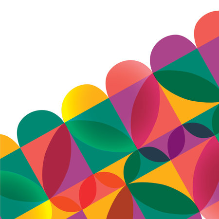 Abstract love shape elements, love patterns, colourful, abstract, shapes, backgrounds, rounds, circle, fusion, graphics, cover, print, icons, greetings, festive, beautiful, full of loves, grateful, valentines, couple, hearts, beats, rainbows, cross love, lovers, love objects, butterfly, natureのイラスト素材