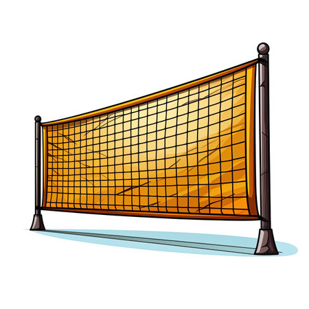 Soccer net isolated on white background.の素材