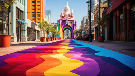Rainbow Bridge in downtownの素材