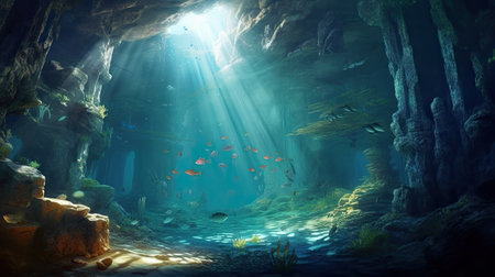 Underwater world.の素材