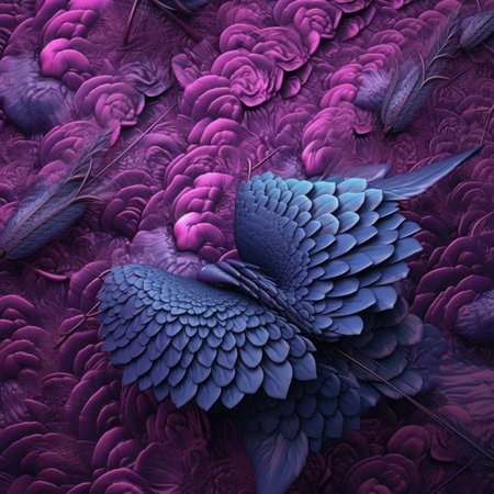Sacred geometry. Mysterious psychedelic relaxation pattern. Fractal abstract texture.の素材