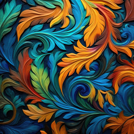 abstract colorful background with wave patternの素材