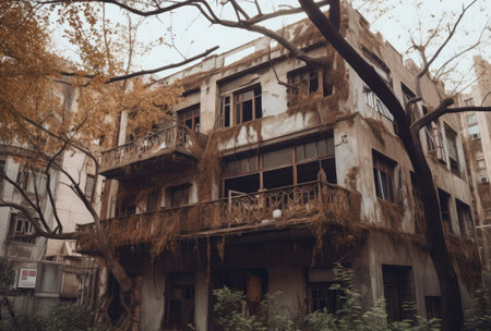 Old abandoned buildingの素材