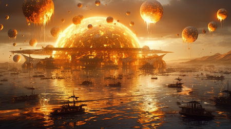 Fantasy alien planet.の素材