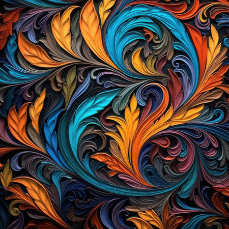 Abstract fractal. Colorful abstract background.の素材