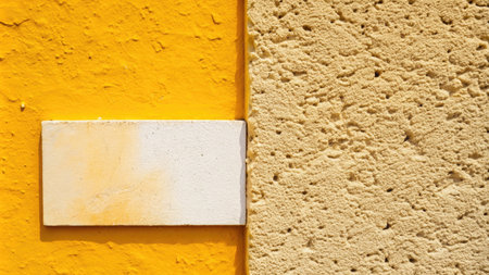 Yellow and white wall texture. Abstract background and texture for design.の素材