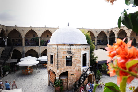 The courtyard of the mosque