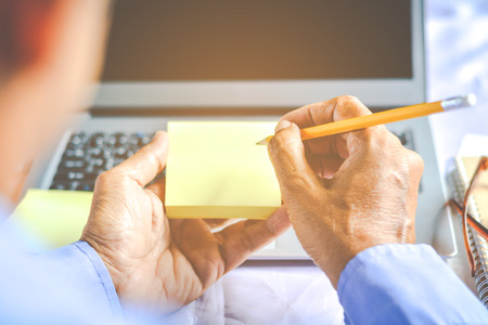 Asian businessman working. Digital Economy.の写真素材