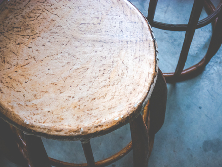 Handmade wooden chair.の写真素材