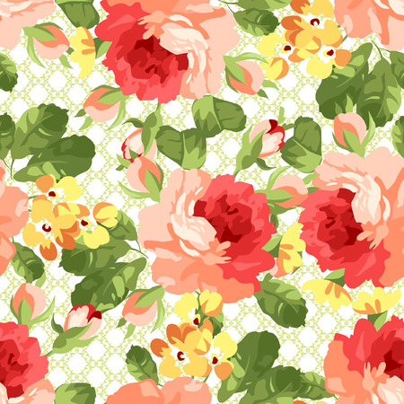 Beautiful floral seamless pattern.のイラスト素材