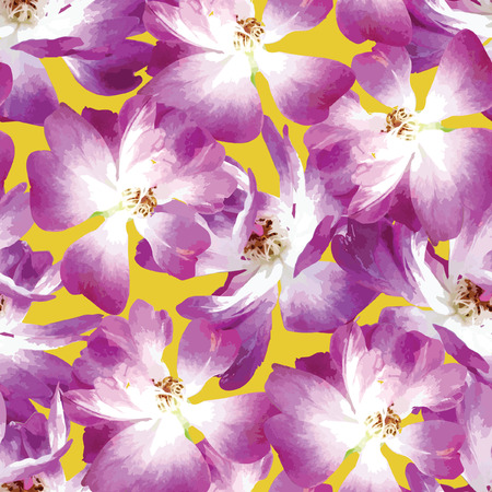 Seamless Pattern with pink rosesのイラスト素材