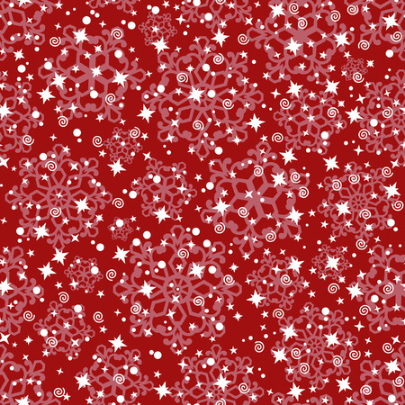 Seamless pattern with snowflakesのイラスト素材