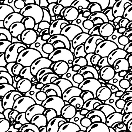 Vector seamless abstract hand-drawn patternのイラスト素材