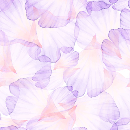 Watercolor Seamless pattern. Pink flower petal.のイラスト素材