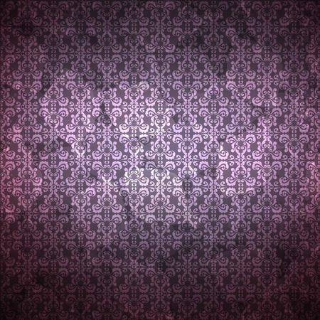 Vintage Pattern with damask elementsのイラスト素材