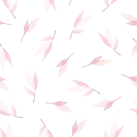seamless pattern with branches of leaves.のイラスト素材