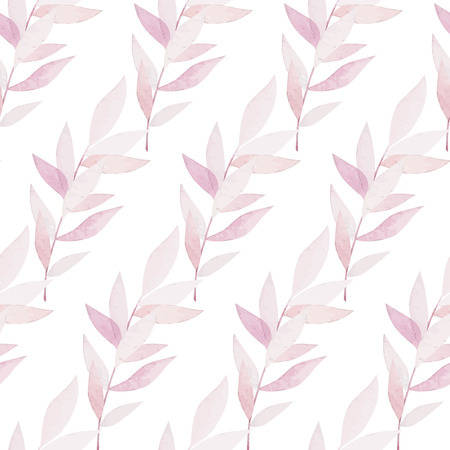 seamless pattern with branches of leaves.のイラスト素材