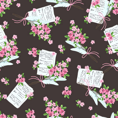 Suitable for textiles and typography.のイラスト素材