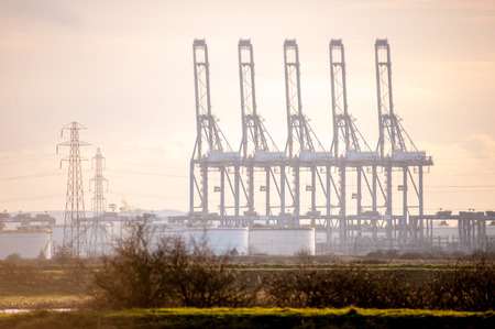 Cargo cranesの写真素材