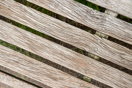 Wood bench slates