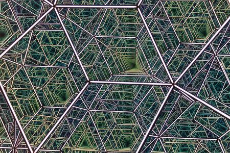 Abstract background of metal structure. 3d rendering, 3d illustration.の写真素材