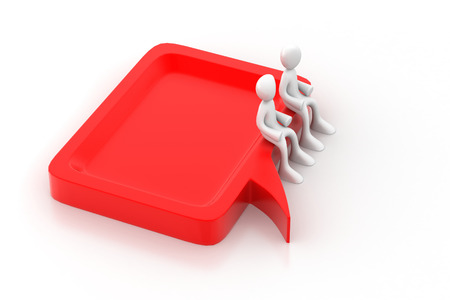 3d people communication togetherの写真素材