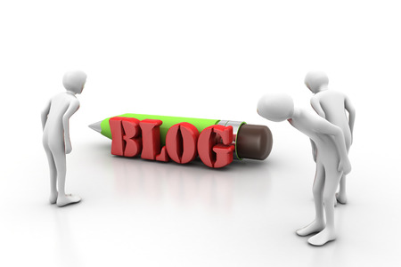 Blog writing conceptの写真素材