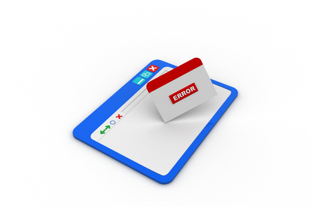 Web page showing errorの写真素材