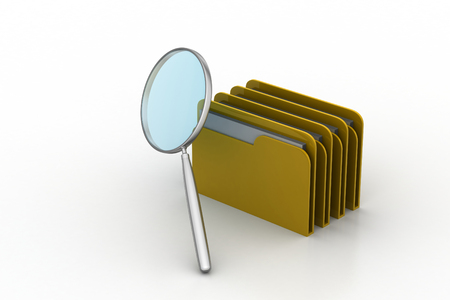 searching file folderの写真素材