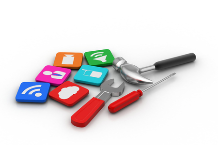 Smart phone appsの写真素材