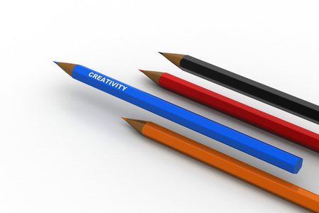 Different colours pencilの写真素材