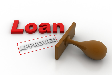 Approved the loan applicationの写真素材