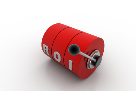 letters R O I representing return on investmentの写真素材