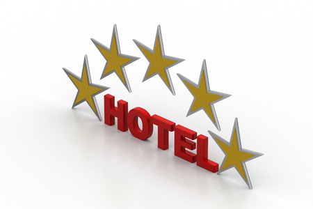 Five star hotel conceptの写真素材