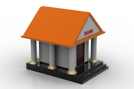 3d model of bankの写真素材