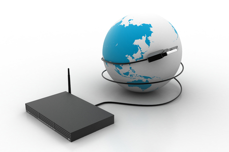 World wide internet connectionの写真素材