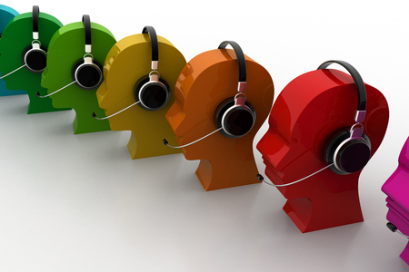 Call centre conceptの写真素材