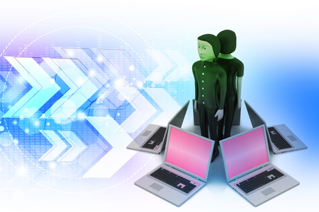 Global networking systemの写真素材