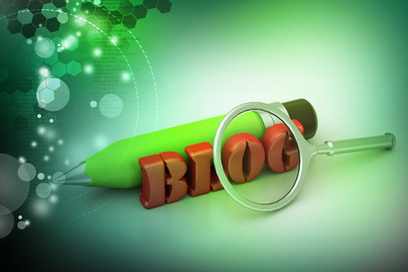 Blog writing conceptの写真素材