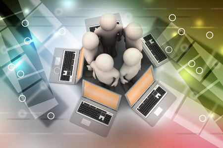 Global networking systemの写真素材