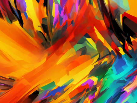 Abstract digital art background wallpaper ai generatedの素材