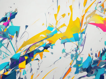 Abstract digital art background wallpaper ai generatedの素材
