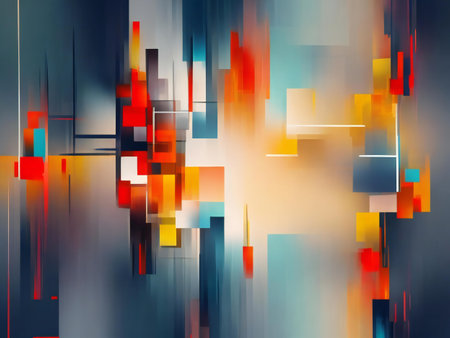 Abstract digital art background wallpaper ai generatedの素材