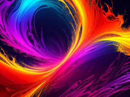 Abstract digital art background wallpaper ai generatedの素材